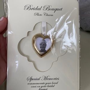 Bridal bouquet photo charm